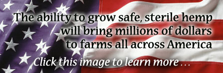This initiative, sponsored by Ron Paul and Barney Frank, will allow American farmers to grow safe, sterile hemp.